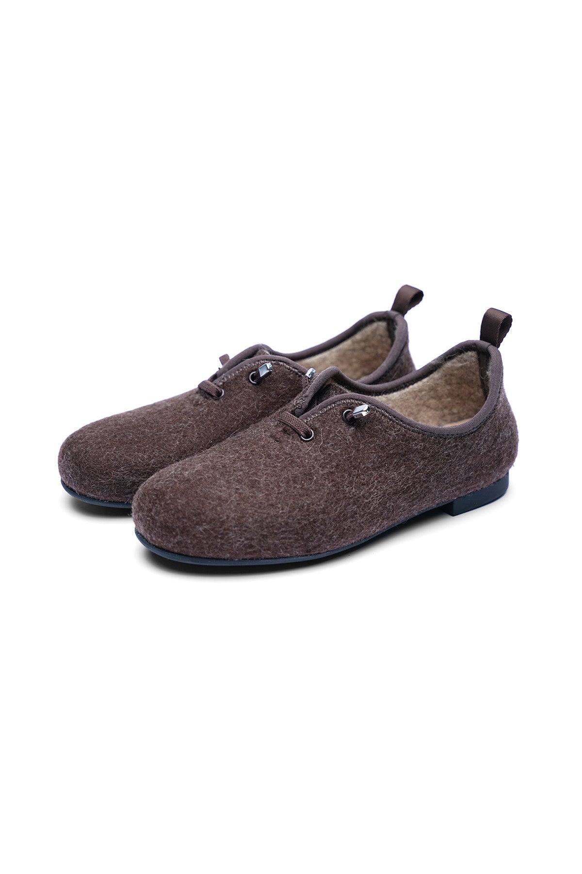 Cashmere Derby Shoes in Brown