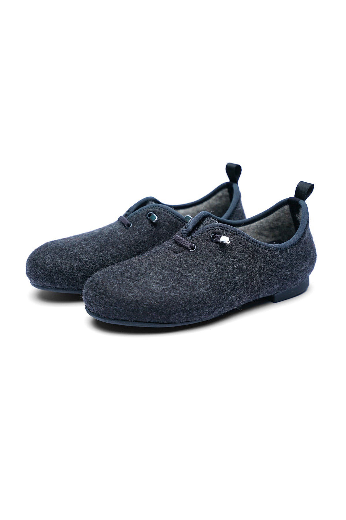 Cashmere Derby Shoes in Charcoal