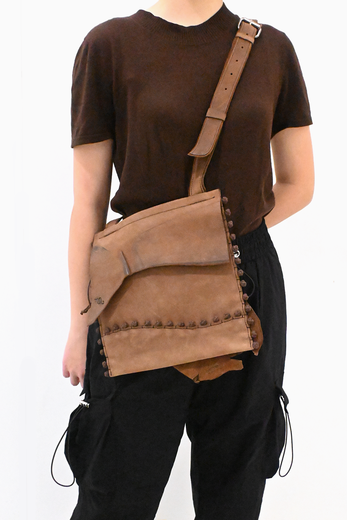 Boho Leather Crossbody Bag