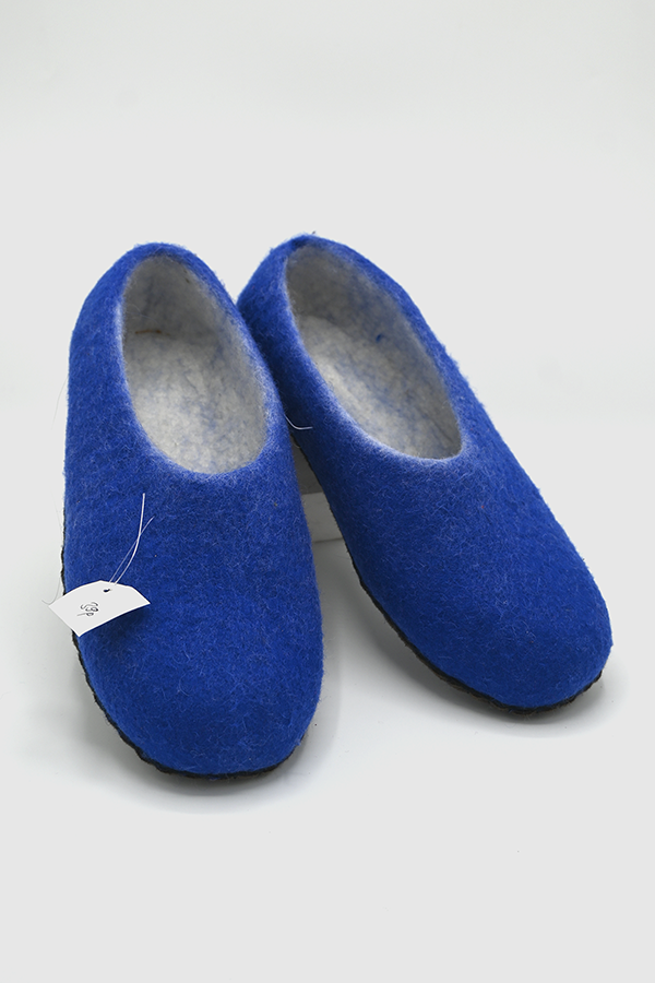 Felt Wool Closed Back Slippers