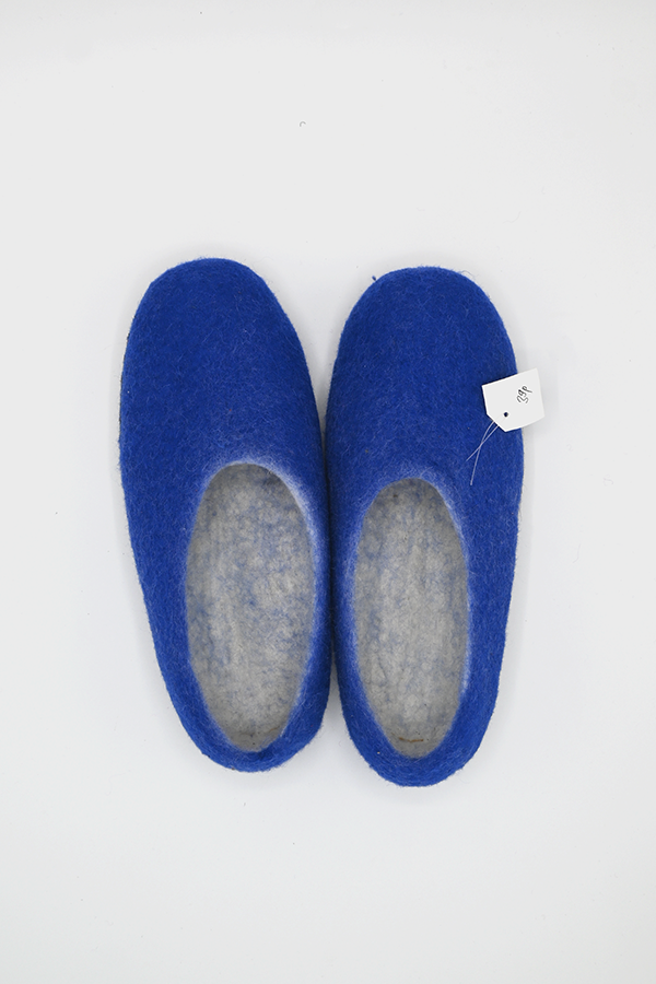 Felt Wool Closed Back Slippers