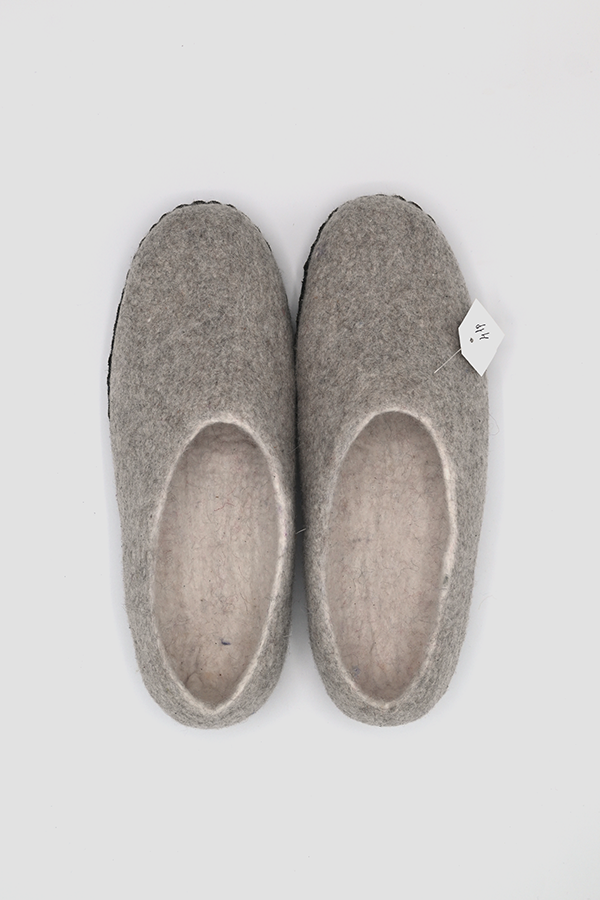 Felt Wool Closed Back Slippers