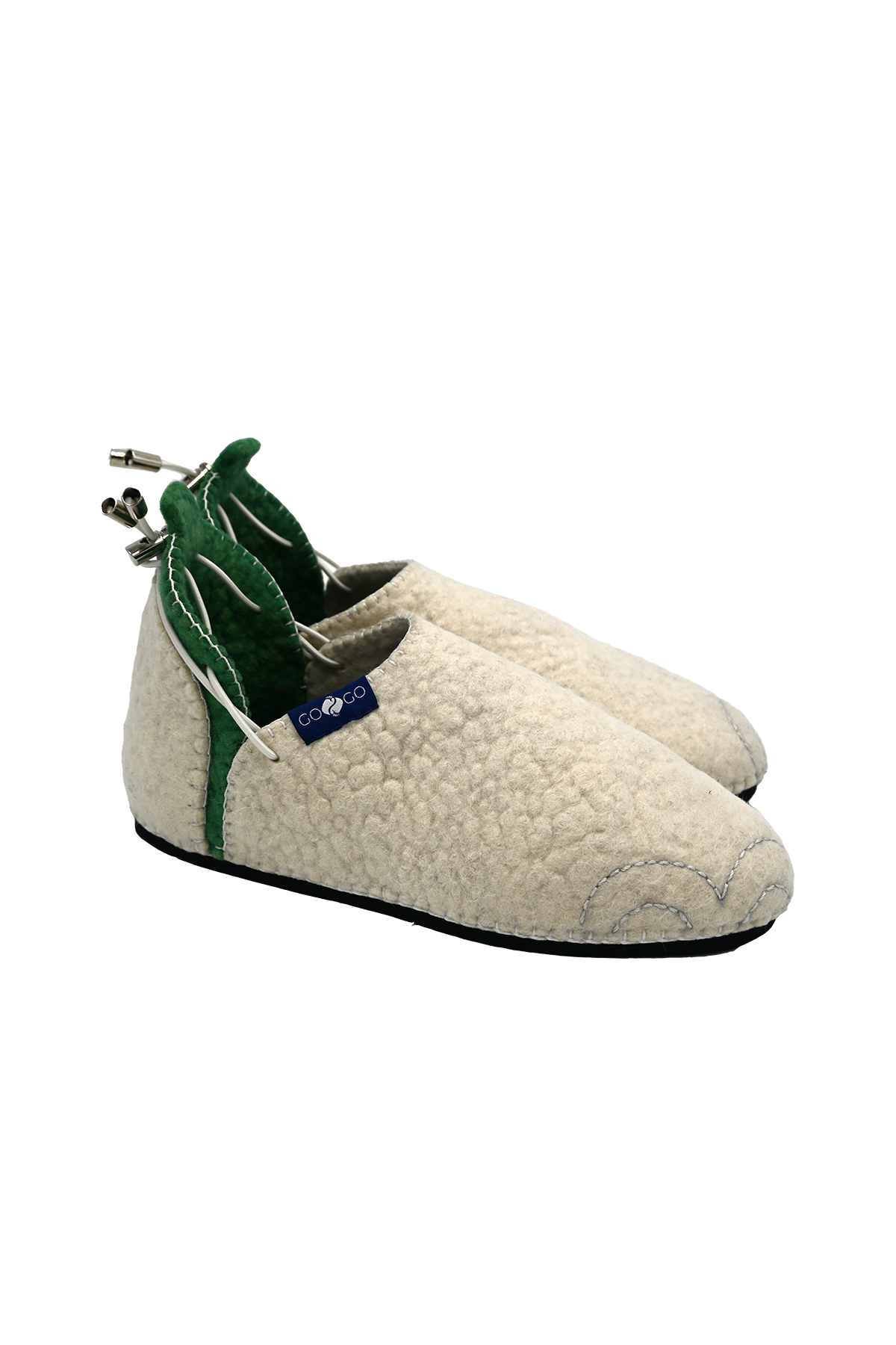 Handmade Wool Shoes White