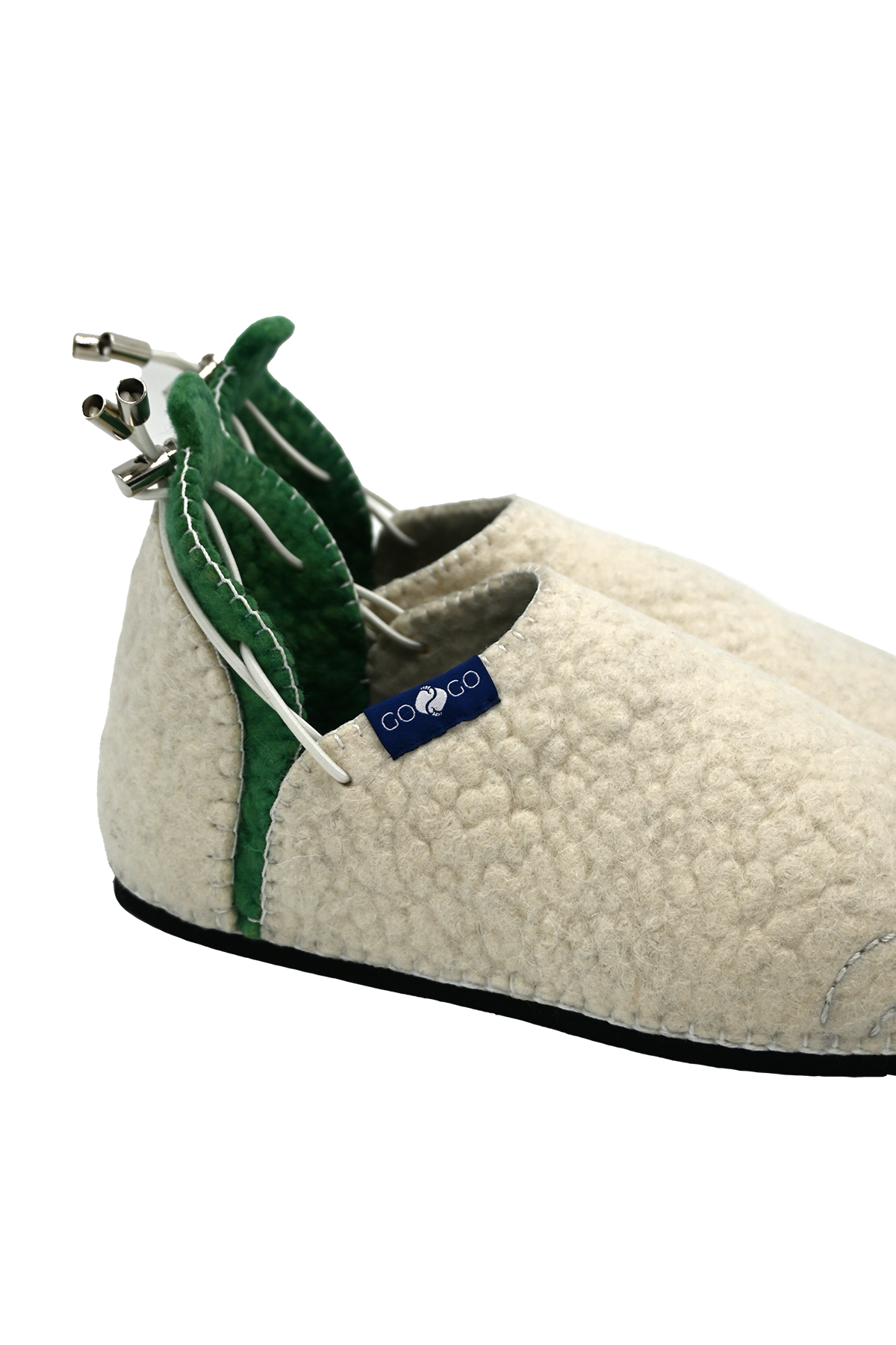 Handmade Wool Shoes White
