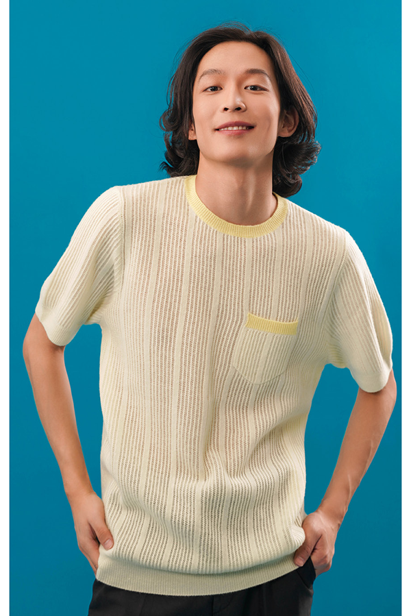 Open-knit Cashmere Shirt
