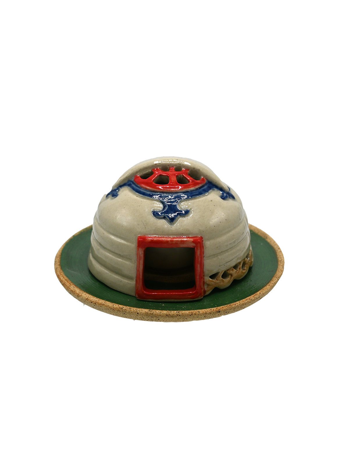 Handmade Ceramic Yurt Candle Holder