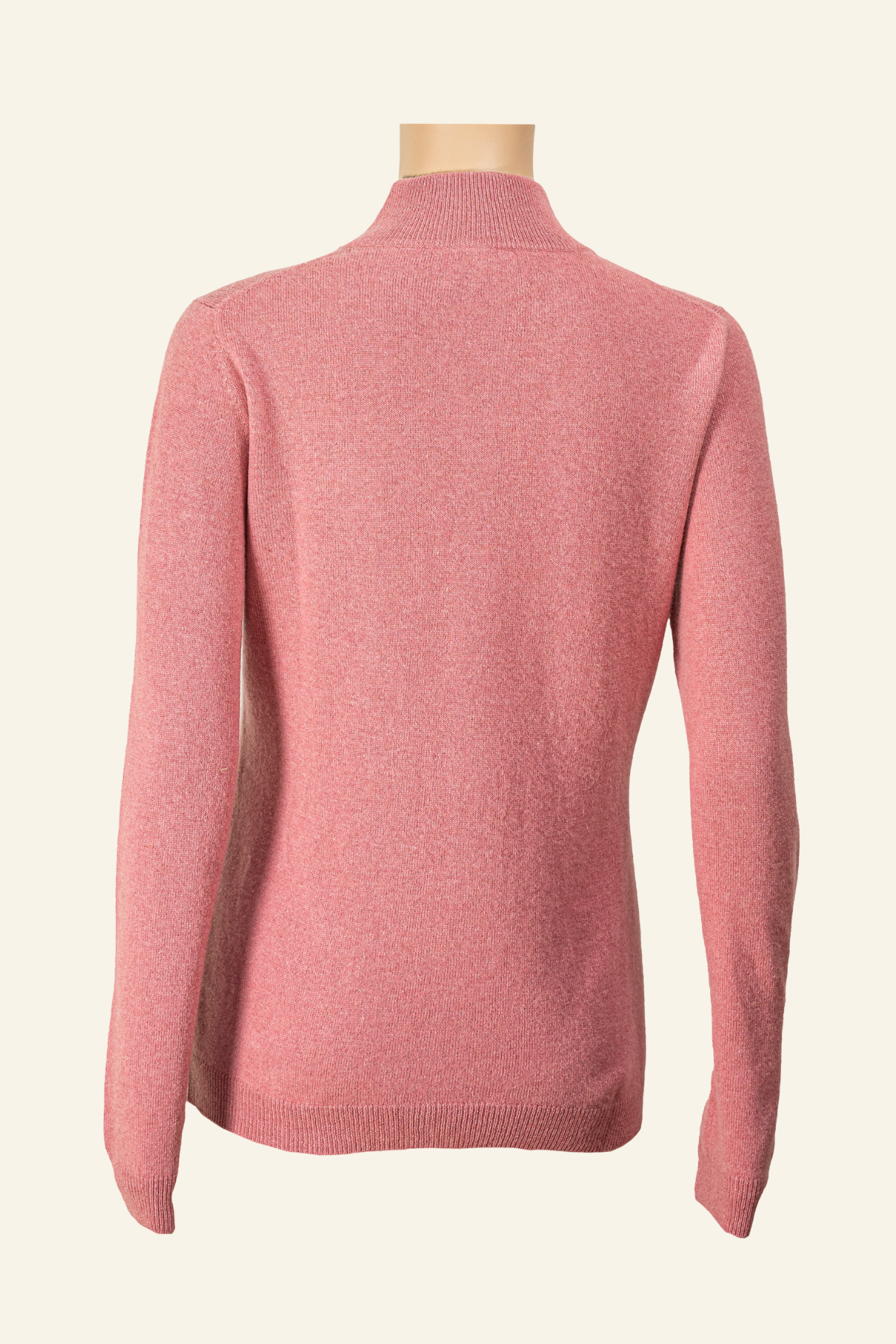 Zippered Hi-neck Cashmere Cardigan