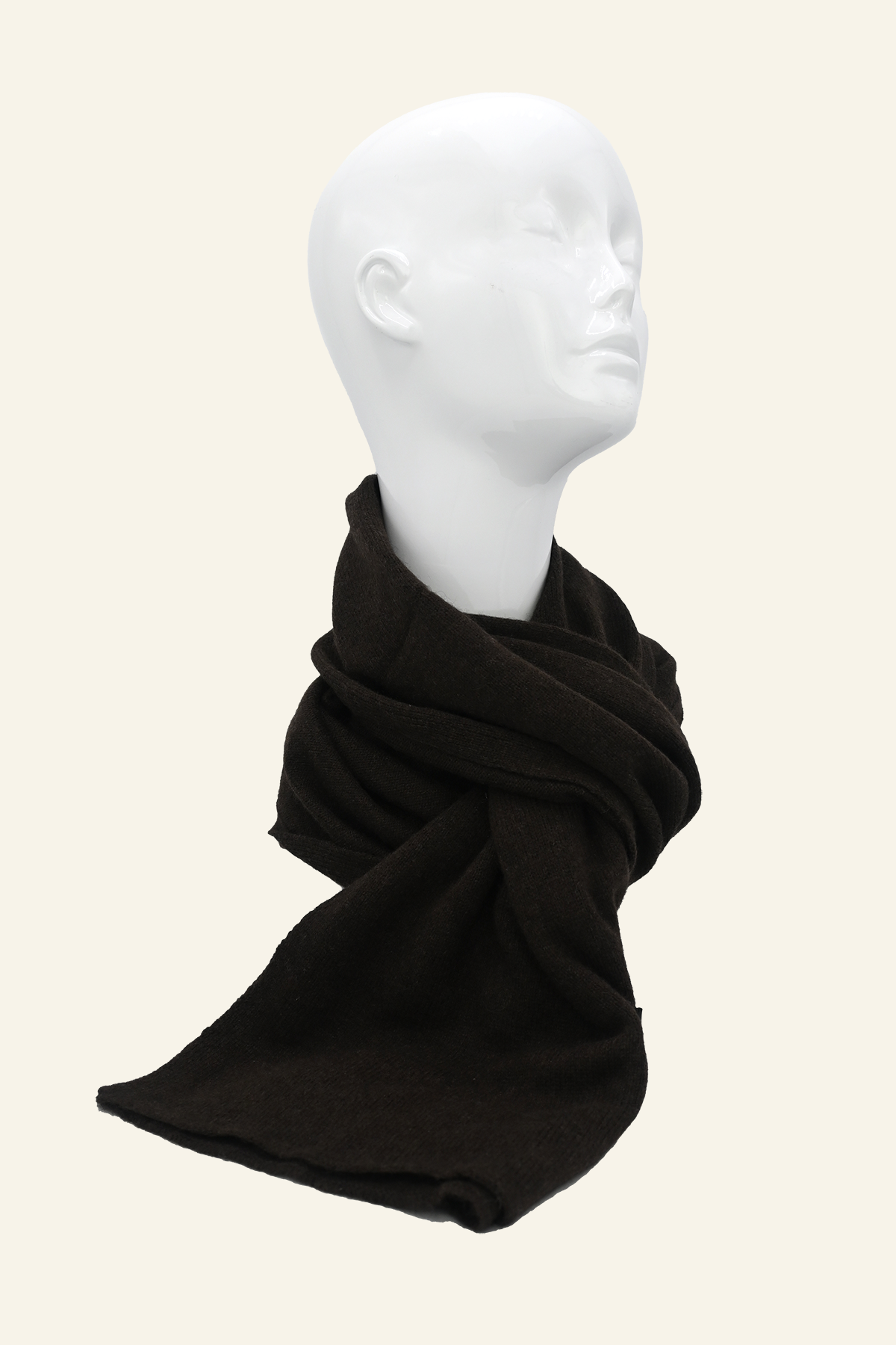 Thin Dark Brown Wool Shawl
