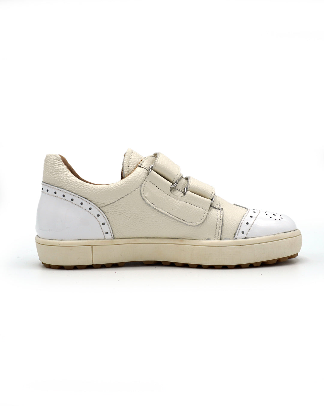 Leather Sneaker with Sticky Strap for Kids