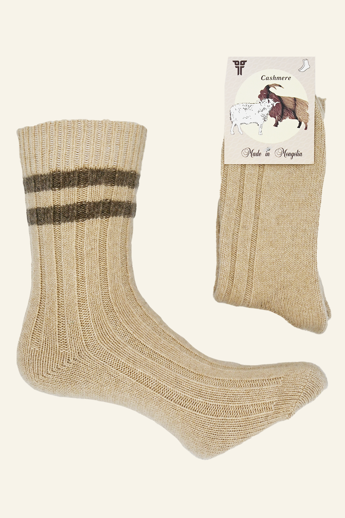 Cashmere and Wool Long Socks
