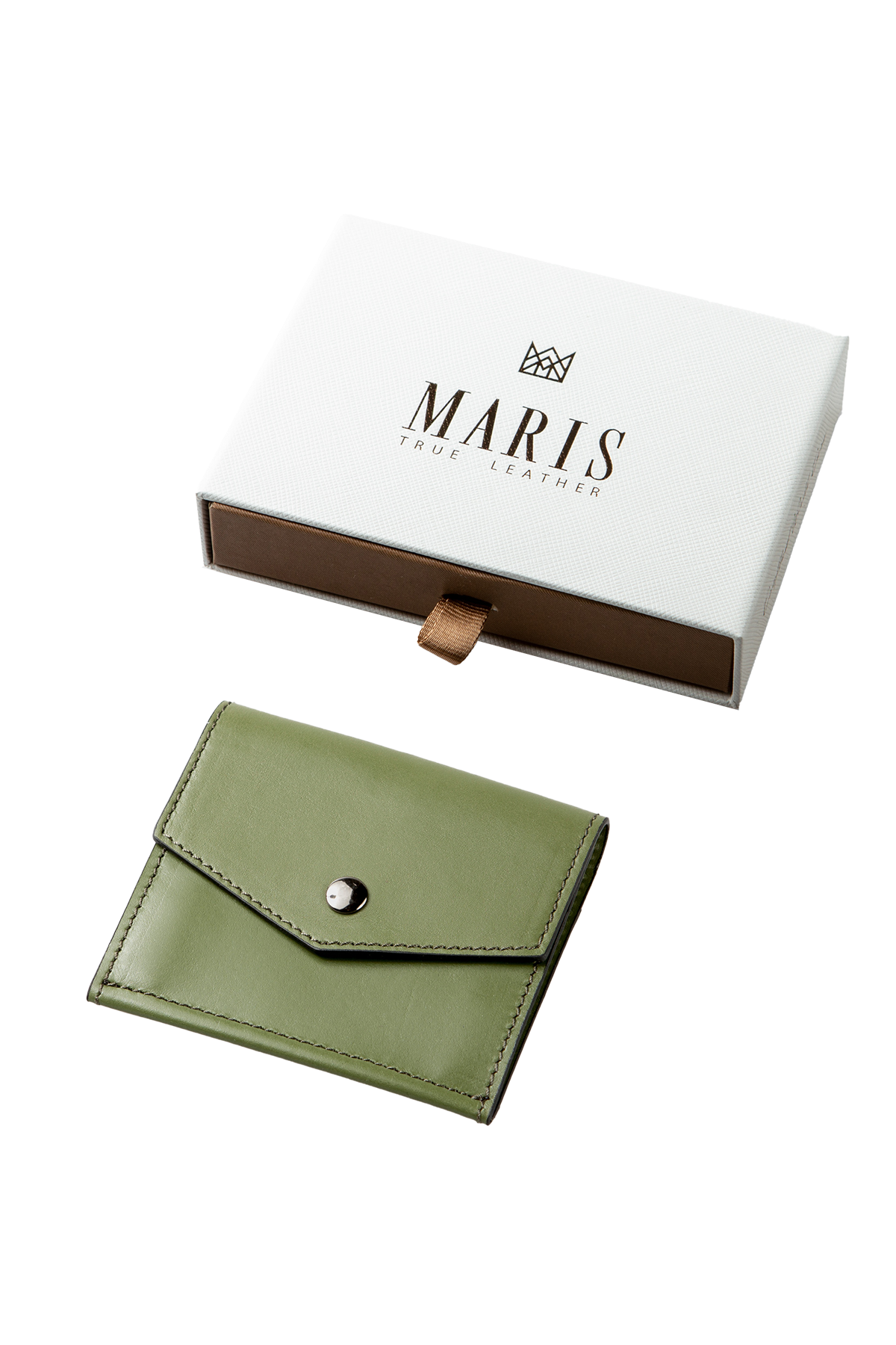 Envelope Leather Card &amp; Coin Case