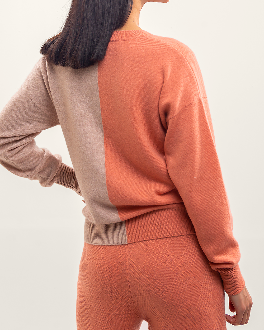 Beautiful Tangerine Color Cashmere Pants
