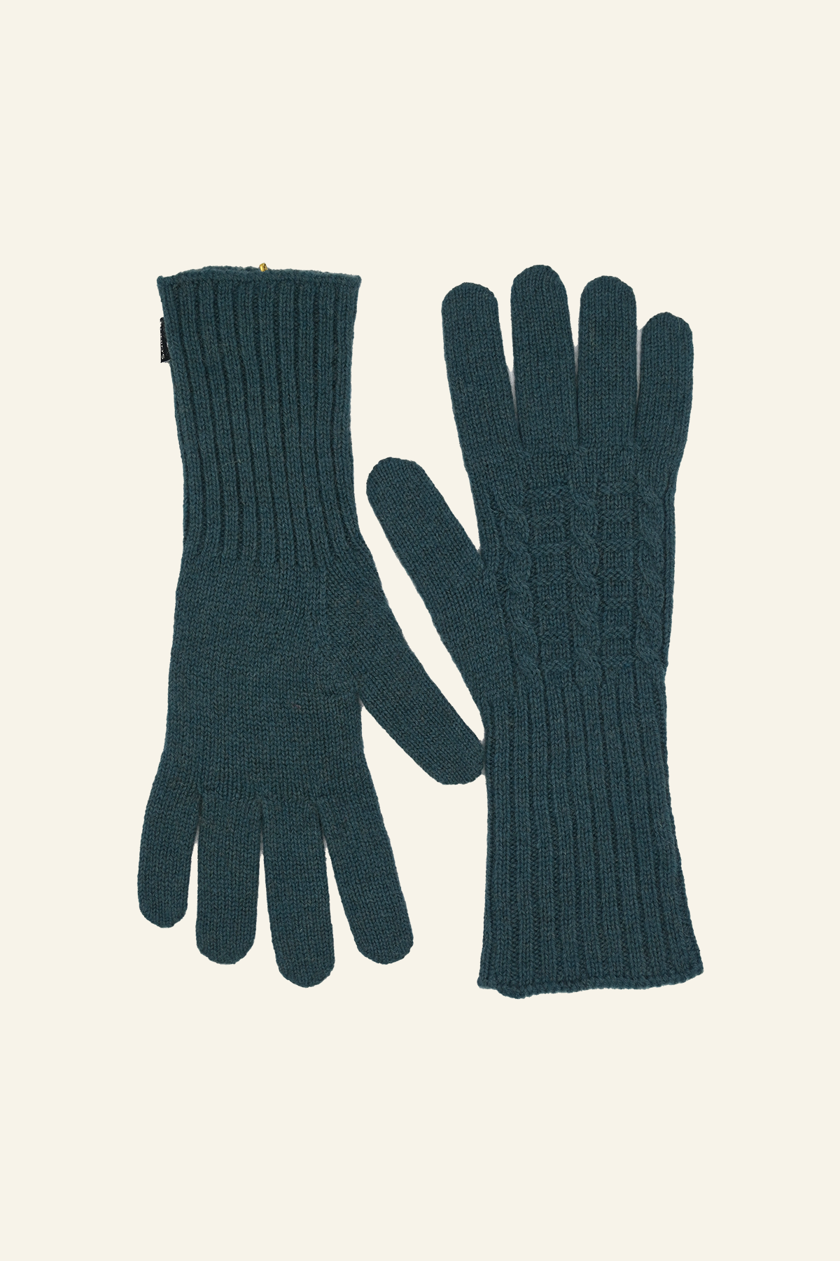 Half Sleeve Cashmere Pattern Knit Gloves