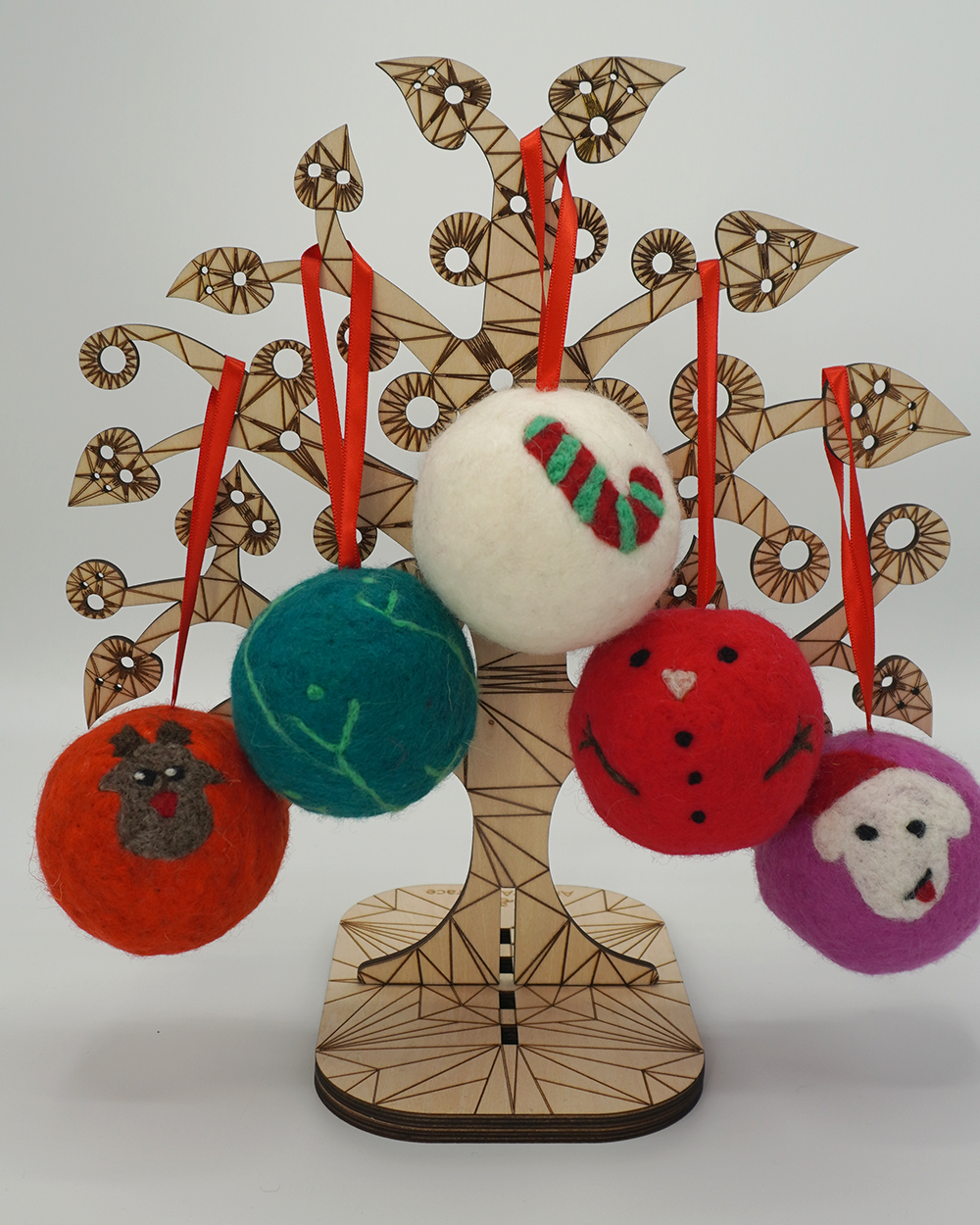 100% Wool Handmade Ornaments