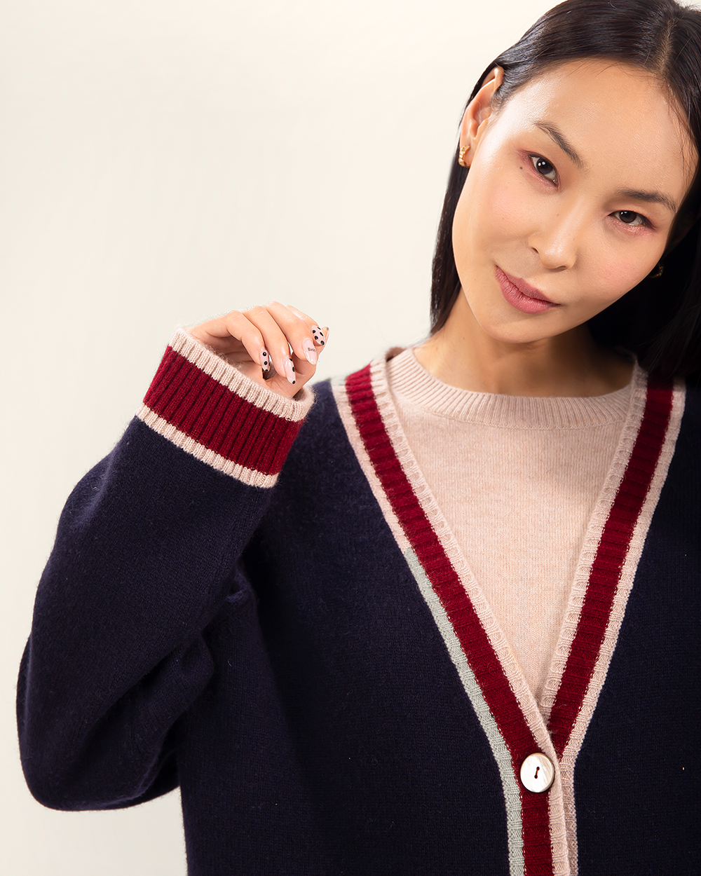 Buttondown Cashmere Cardigan Mongolian Gallery